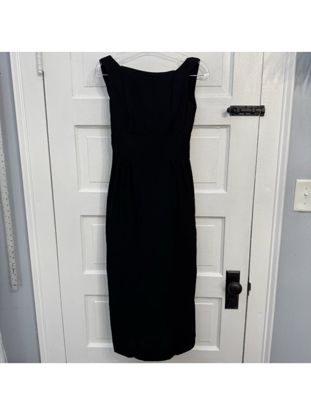 Vintage Jennifer Dallas Black Bow Back Formal Midi Dress XXS 00